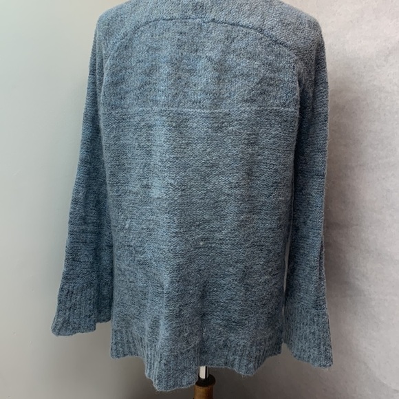 Free People blue Alpaca V neck sweater XS - Picture 8 of 8